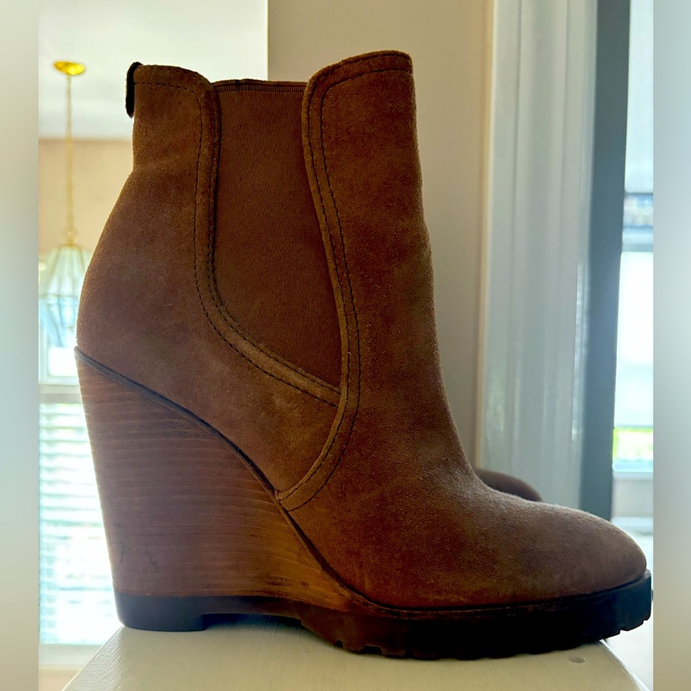 MICHAEL Michael Kors Suede Wedge Booties